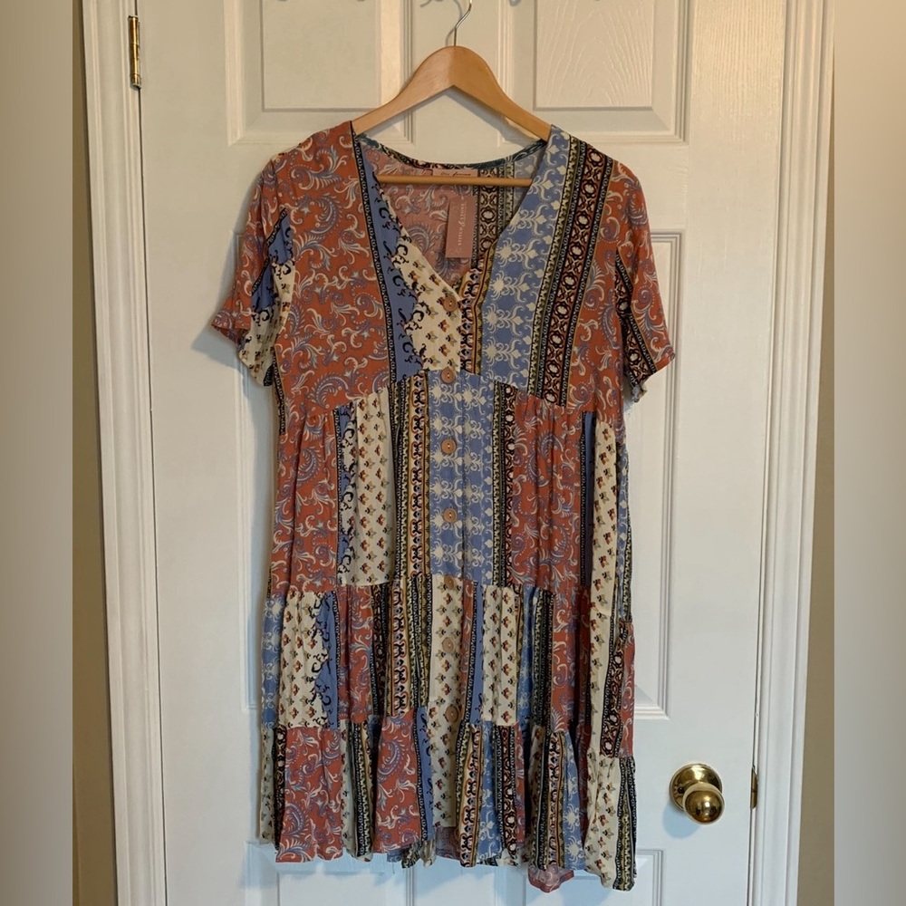 Ces Femme patchwork dress